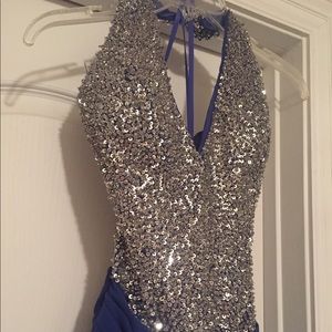 Landa Sz 6 Royal Blue Mermaid Dress NWT